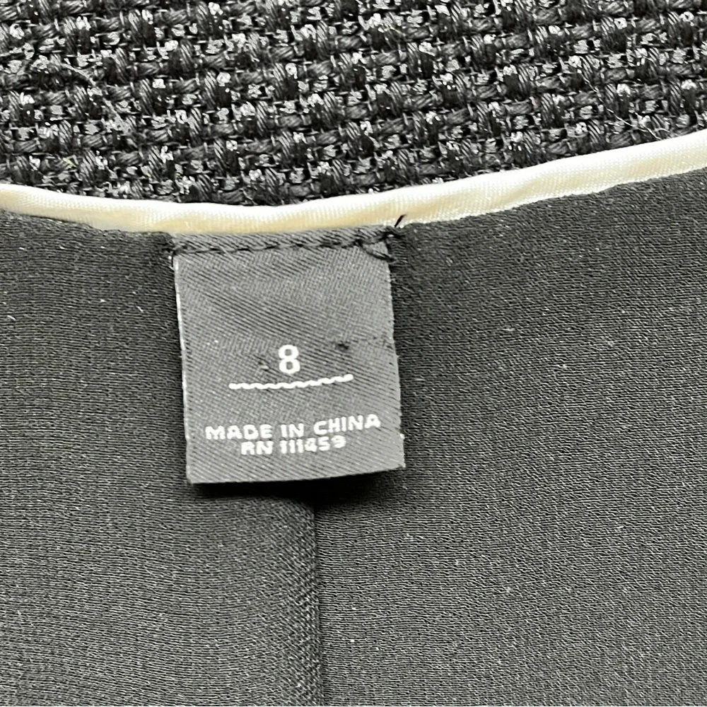 White House Black Market Black Tweed Style Jacket - Picture 5 of 8